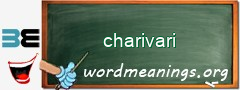 WordMeaning blackboard for charivari
